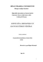 Referāts 'Dzives jēga, sirdsapziņa un kauns kā ētiskās vērtības', 1.