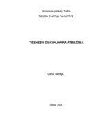 Referāts 'Tiesnešu disciplinārā atbildība', 1.