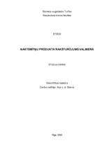 Referāts 'Naktsmītņu produkta raksturojums Valmierā', 1.