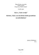 Konspekts 'Valsts vara kā cilvēktiesību garantēšana un nodrošināšana', 1.