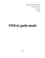 Prezentācija '1920-to gadu mode', 1.