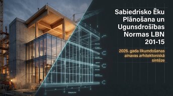 Prezentācija 'Sabiedrisko ēku plānošana un ugunsdrošības normas', 1.