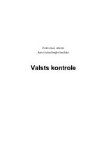 Referāts 'Valsts kontrole', 1.