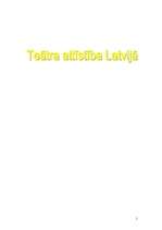 Referāts 'Teātra attīstība', 1.