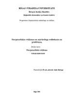 Konspekts 'Starptautiskās reklāmas un mārketinga veidošanās un problēmas', 1.