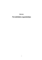 Referāts 'Nevalstiskās organizācijas', 1.