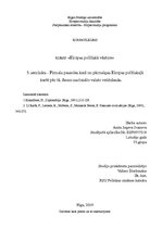 Konspekts 'Pirmais pasaules karš un pārmaiņas Eiropas politiskajā kartē pēc tā. Jaunu nacio', 1.