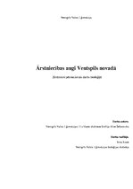 Referāts 'Ārstniecības augi Ventspils novadā', 1.