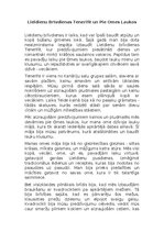 Eseja 'Kā es pavadīju Lieldienu Brīvdienas Tenerifē un pie omes laukos', 1.