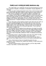 Eseja 'Kādēļ rozei ir ērkšķi jeb kādēļ skaistums sāp', 1.