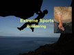 Prezentācija 'Extreme Sports. Bouldering', 1.