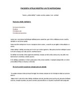 Konspekts 'Vitālie rādītāji', 1.