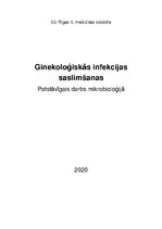 Konspekts 'Ginekoloģiskās infekcijas saslimšanas', 1.