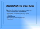 Prezentācija 'Radiotelephone Procedures', 1.