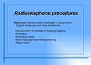 Prezentācija 'Radiotelephone Procedures', 1.