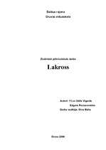 Referāts 'Lakross', 1.