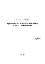 Paraugs 'Upe un tās baseina morfoloģijas, morfometrijas un noteces rādītāju noteikšana', 1.
