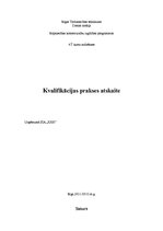 Prakses atskaite 'Prakses atskaite personālvadībā', 1.