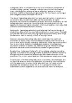 Eseja 'Why education should be free', 1.