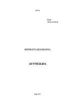 Referāts 'Austrālija', 1.