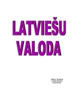 Referāts 'Latviešu valoda', 1.