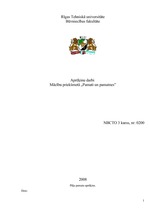 Konspekts 'Aprēķinu darbs. Pamati un pamatnes', 1.