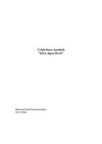 Eseja 'Crisis Issue Analysis - Livu Aqua Park', 1.