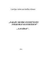 Konspekts 'Paražu institūts', 1.