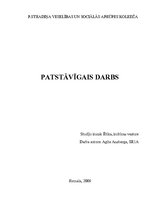 Konspekts 'Persona, personība', 1.