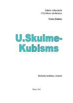 Referāts 'Uga Skulme - kubisms', 1.