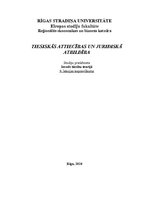 Konspekts 'Tiesiskās attiecības un juridiskā atbildība', 1.