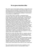 Eseja 'Ko es ieguvu, mācoties ētiku', 1.