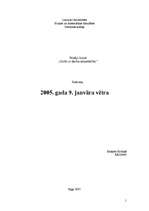 Referāts '2005.gada 9.janvāra vētra', 1.