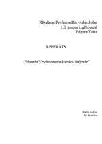 Referāts 'Eduarda Veidenbauma literārā daiļrade', 1.