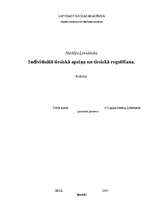 Referāts 'Individuālā tiesiskā apziņa un tiesiskā regulēšana', 1.