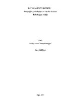 Eseja 'Eseja par Margareta Ogordes grāmatu "Sevi meklējot"', 1.