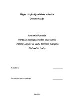 Referāts 'Vārītavas nodaļas projekts alus šķirnei "Aldara Luksus"', 1.