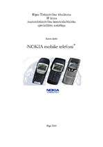 Referāts 'Nokia mobilie telefoni', 1.