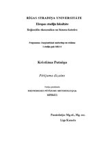 Referāts 'Pētījuma dizains', 1.