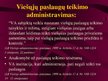 Prezentācija 'Viešojo administravimo pagrindai', 10.