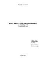 Referāts 'Mobilie telefoni Pampāļu pamatskolas skolēnu un skolotāju vidē', 1.