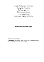 Konspekts 'Bērnu tiesības - audzināšanas stundas plāns', 1.