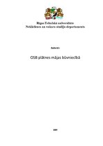 Konspekts 'OSB plātnes mājas būvniecībā', 1.