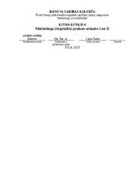 Prakses atskaite 'Mārketinga (tirgzinību) prakses atskaite I un II', 1.