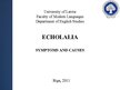 Prezentācija 'Symptoms and Causes of Echolalia', 1.