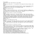 Konspekts 'Dieting Myths', 1.