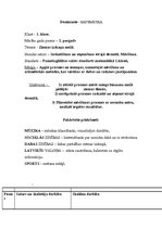 Konspekts 'Matemātikas stundas konspekts', 1.