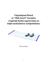 Konspekts 'Vingrinājumi fitnesā uz "Slide board" inventāra', 1.