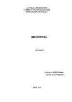 Referāts 'Hermeneitika', 1.