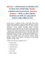 Referāts 'Projekta darbs. Interjera dizains', 6.